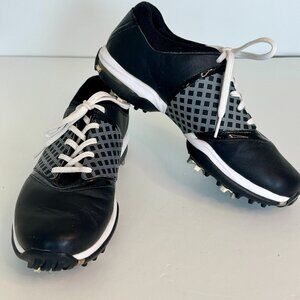 Nike Air Embellish Womens Size 7 Black White Casual Athletic Golf Shoes Cleats